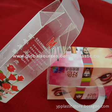 Color Printed Plastic Packaging Boxes for Cosmetics, Various Colors Available